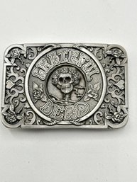 Grateful Dead Belt Buckle SKELETON & ROSES Rare Limited Edition 1992 GDM Vintage - Serial #2302