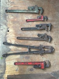 Vintage Bolt Cutter & Pipe Wrenches