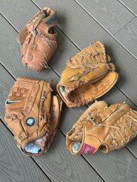 Baseball Gloves - Child Size - Set Of 4