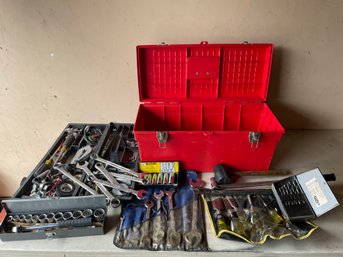 Toolbox W/ Assorted Hand Tools