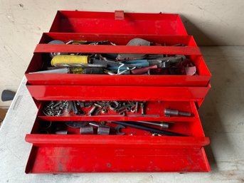 Vintage Snap On Tools Tool Box W/  Assorted Tools