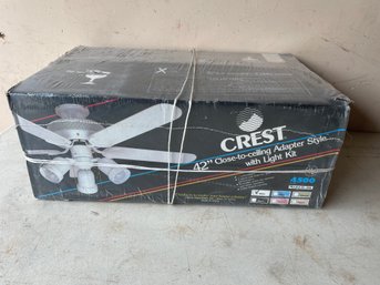 CREST 42' Close-to-ceiling Adapter Style W/ Light Kit