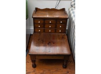 Custom End Table, Pine, Early American Design, Circia 1960