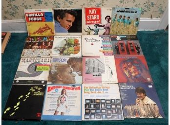 Lot Of 16 Assorted Vinyl Records