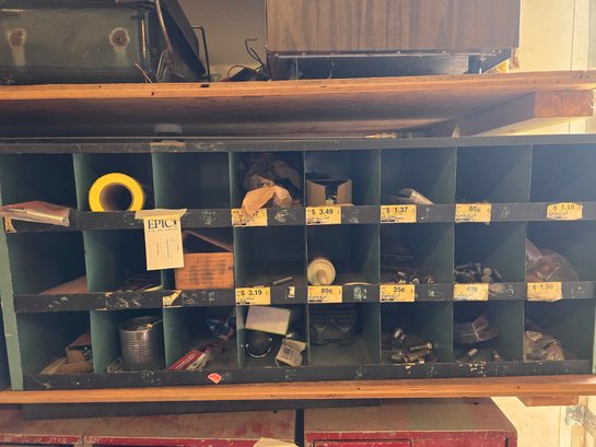 Lot 2 Industrial Metal Cabinet With Assorted Bolts Nuts