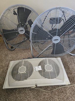 Lot 26  Soleus Air Floor Fan /Holmes Twin Fan