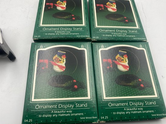 Lot 150 4 Boxes Of Hallmark Ornament Display Stand