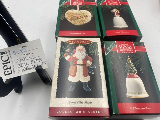 Lot 312 Collectors Series, For The One I Love, Merry Old Santa, Santa's Premier, O Christmas Tree