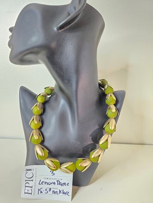 Lot 3 18.5' Lenora Dame Choker Necklace: Pear Accent Elegance