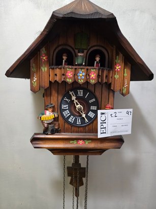 Lot 97 Vintage Swiss Made Reuge German Chalet Cuckoo Clock