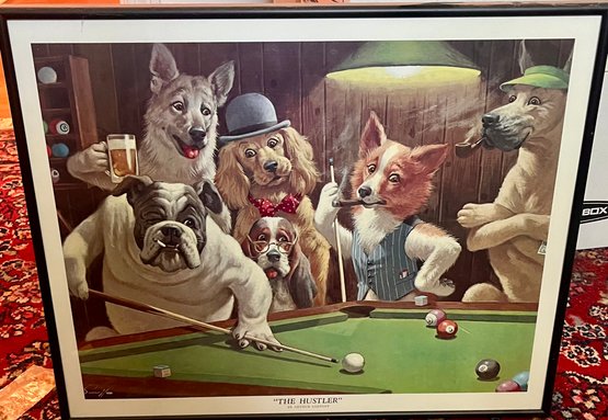 Lot 178 The Hustler/Dogs Playing Pool W-20 L-16