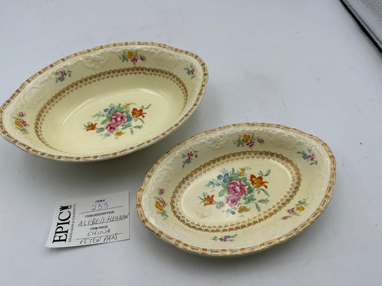 Lot 233 Antique Alfred Meakin Peter Pan Luncheon Plates (2)Pieces - Made In England