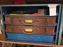 Lot 2 Industrial Metal Cabinet With Assorted Bolts Nuts