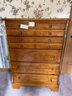 Lot 1 Classic Tall Wooden Chest Of Drawers  34 ' X 49 ' X 18'