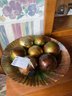 Lot 14 Gold Painted  Decorative Balls