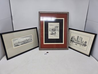 Lot 291 Lot Of Black & White Sketches