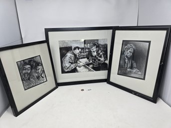 Lot 293 Lot Of Black And White Sketches