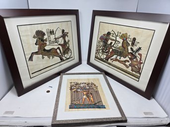 Lot 294 Lot Of Egyptian Framed Art