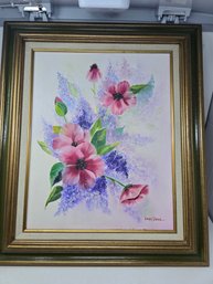 Lot 329 Lot Of Flower Art Work Signed