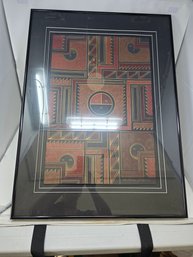 Lot 330 Geometric Signed Art