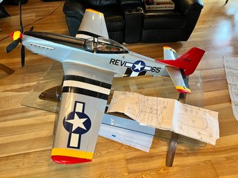 6 Foot 6 Wing Span Top RC Model P-51 Gas Powered Remote Control Plane