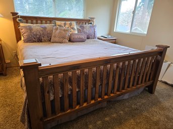 Lot 303 King Sized Bed With Headboard And Frame