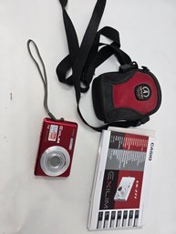 Casio Exilim 7.2 MP Red Digital Camera