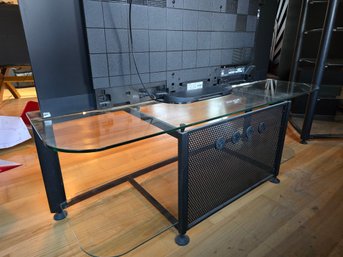 Glass TV Entertainment Stand