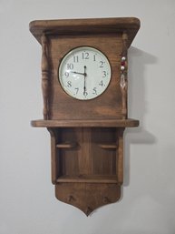 Battery Operated Wood Wall Clock