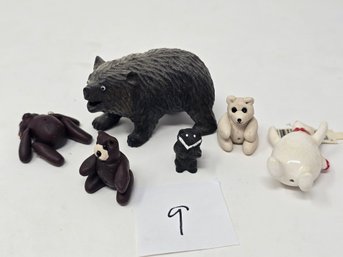 Lot 9 Miniature Bears