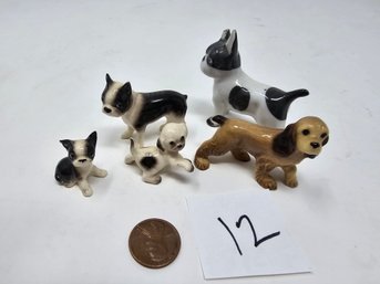 Lot 12 Vintage Ceramic Dogs