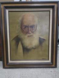 Vintage Painting Of Man W/ Beard