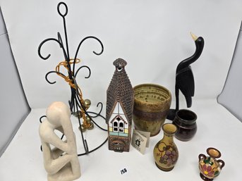 Lot 138 Ceramic Art Sculptures Lithuanian Candle House Soap Stone Etc