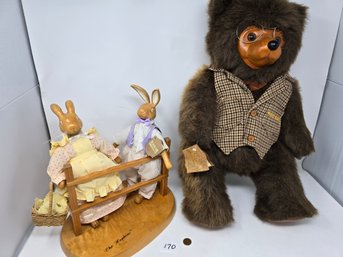 Lot 170 Raikes Bears And Mr Mrs Rabbit