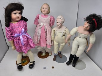 Lot 175 Antique China Head Dolls