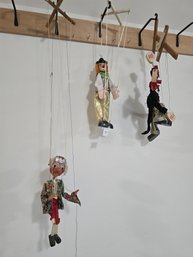 Lot 197 Three Vintage Marionette Puppets