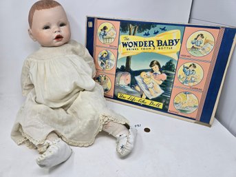 Lot 231 Vintage German Porcelain Doll And Wonder Baby