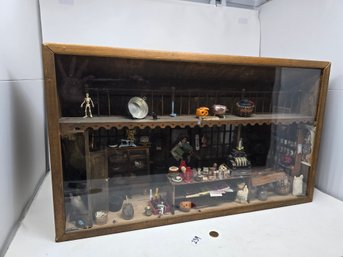 Lot 239 Grocery Store Display Custom Doll House Box And Miniatures