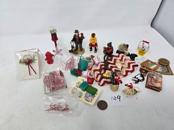 Lot 149 Doll House Miniatures And Dolls Etc