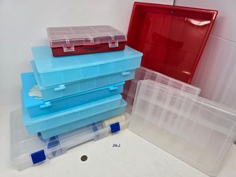 Lot 262 Plastic Storage Boxes