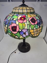 Lot 279 Vintage Stained Glass Lamp