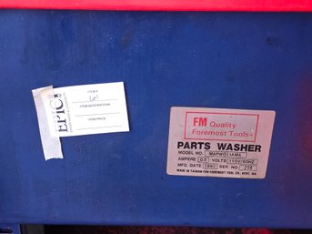 Lot 61 Chicago Electric Parts Washer