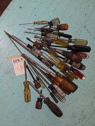 Lot 44  Assorted Screw Drivers