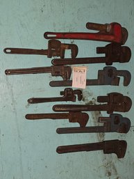 Lot 77 Bunch Of Pipe Wrenches