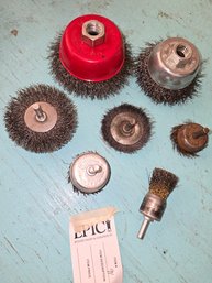 Lot 91 Round Industrial Steel Brush, Wire Rust Removal Brushes
