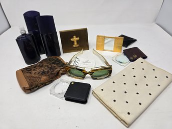 Lot 169 Pocket-sized Magnifier, Cologne Spray, Compact With Comb, Lighter, Cigarette Case, Dior Mirror, Pen