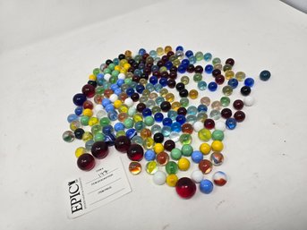 Lot 177 Bunch Of Assorted Colored Marbles