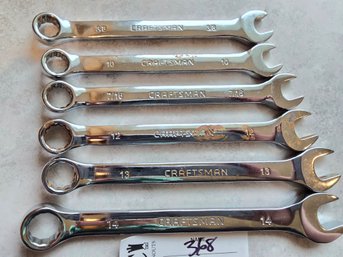 Lot 368 6 Pieces Craftsman Combination Wrench