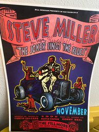 Steve Miller Concert Poster 1995 Fillmore