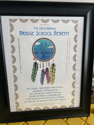 26th Bridge School Benefit Concert Poster.  October 20 & 21, 2012